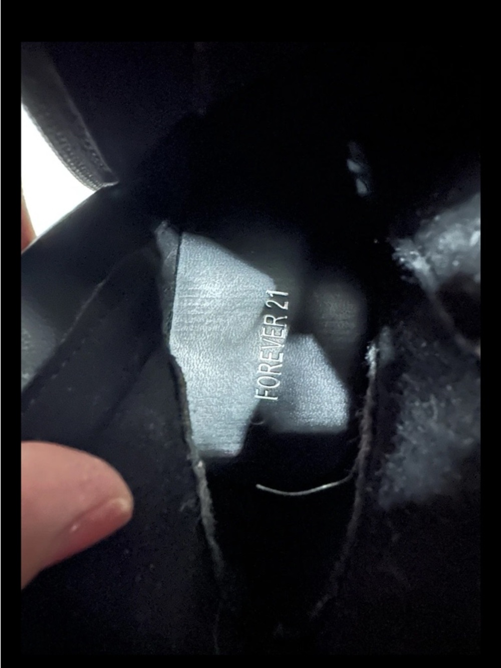 Forever 21 Women Black Boots Shoes Platform Size 7 - Picture 5 of 8